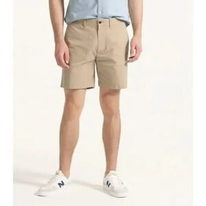 J. Crew BE051 Khaki 7" Stretch Chino Short For Men size 32 NWT